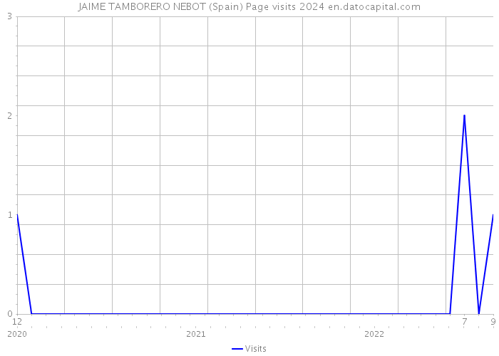 JAIME TAMBORERO NEBOT (Spain) Page visits 2024 