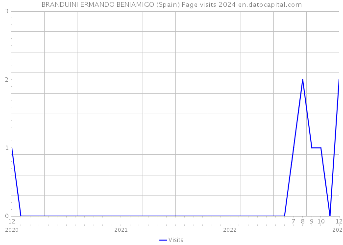 BRANDUINI ERMANDO BENIAMIGO (Spain) Page visits 2024 