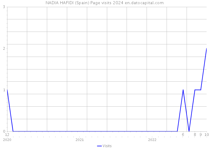 NADIA HAFIDI (Spain) Page visits 2024 