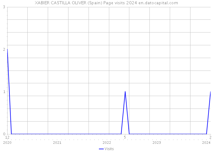 XABIER CASTILLA OLIVER (Spain) Page visits 2024 