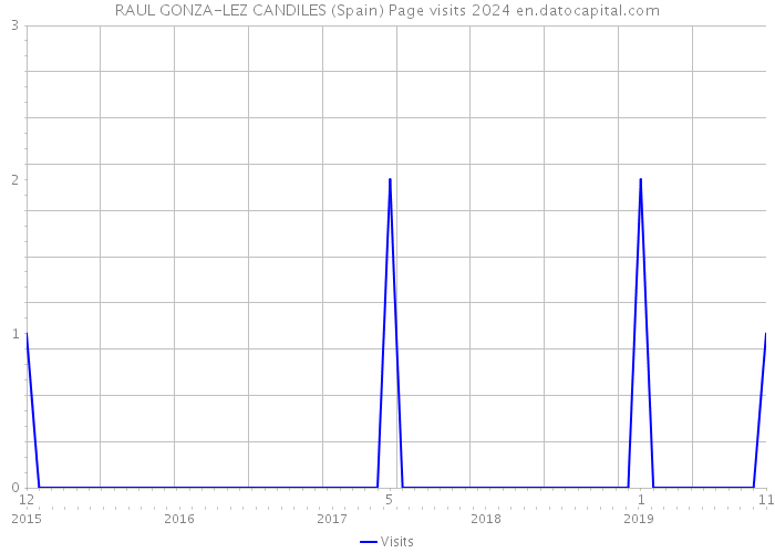 RAUL GONZA-LEZ CANDILES (Spain) Page visits 2024 