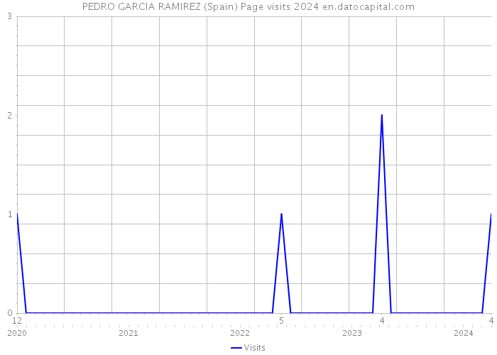PEDRO GARCIA RAMIREZ (Spain) Page visits 2024 