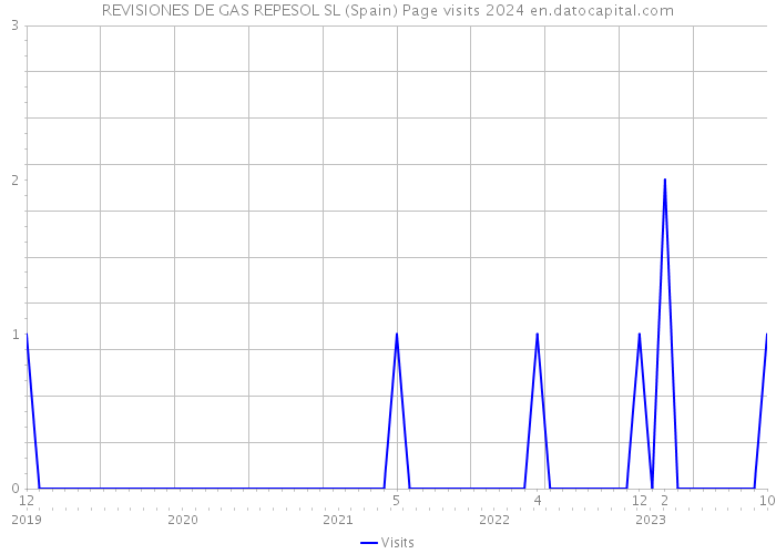REVISIONES DE GAS REPESOL SL (Spain) Page visits 2024 
