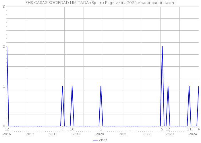 FHS CASAS SOCIEDAD LIMITADA (Spain) Page visits 2024 