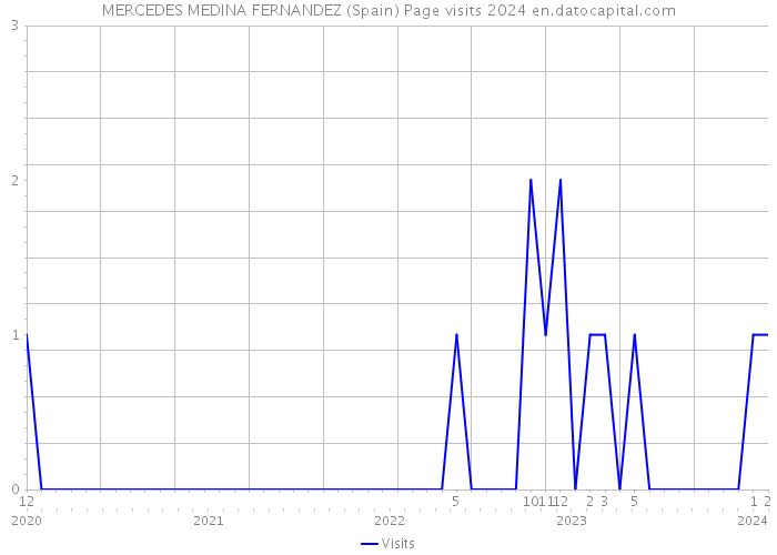 MERCEDES MEDINA FERNANDEZ (Spain) Page visits 2024 