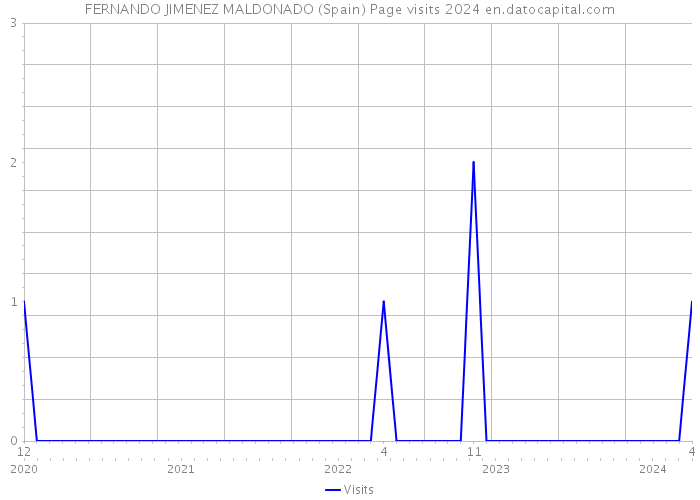 FERNANDO JIMENEZ MALDONADO (Spain) Page visits 2024 