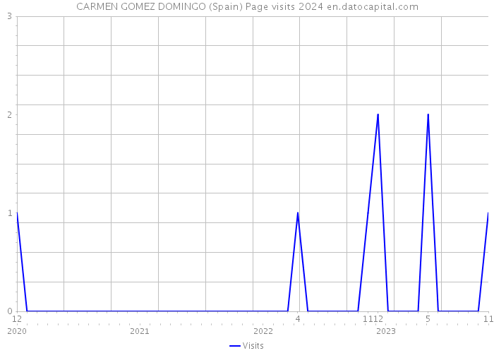 CARMEN GOMEZ DOMINGO (Spain) Page visits 2024 