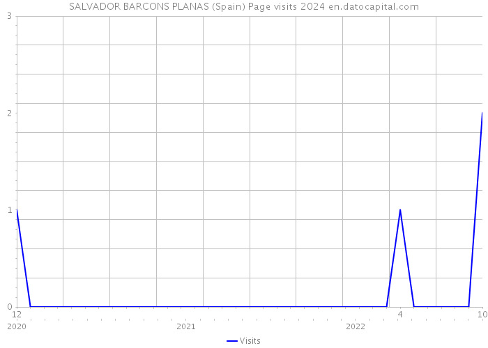 SALVADOR BARCONS PLANAS (Spain) Page visits 2024 