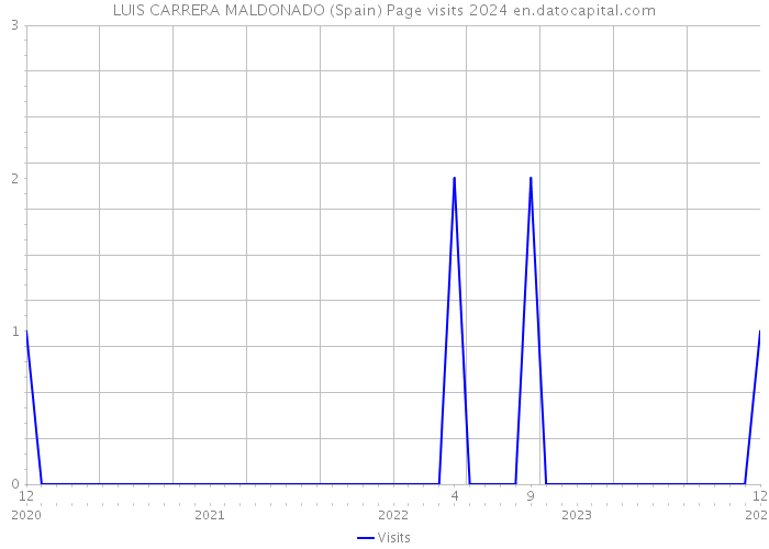 LUIS CARRERA MALDONADO (Spain) Page visits 2024 