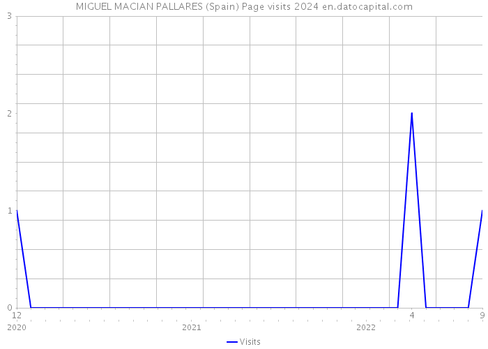 MIGUEL MACIAN PALLARES (Spain) Page visits 2024 