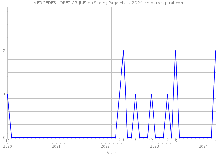 MERCEDES LOPEZ GRIJUELA (Spain) Page visits 2024 