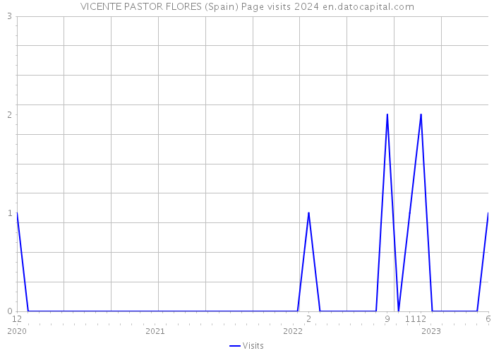 VICENTE PASTOR FLORES (Spain) Page visits 2024 