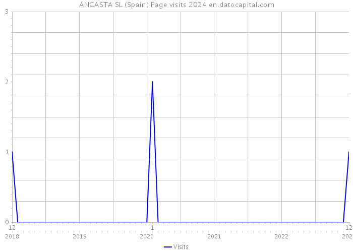 ANCASTA SL (Spain) Page visits 2024 