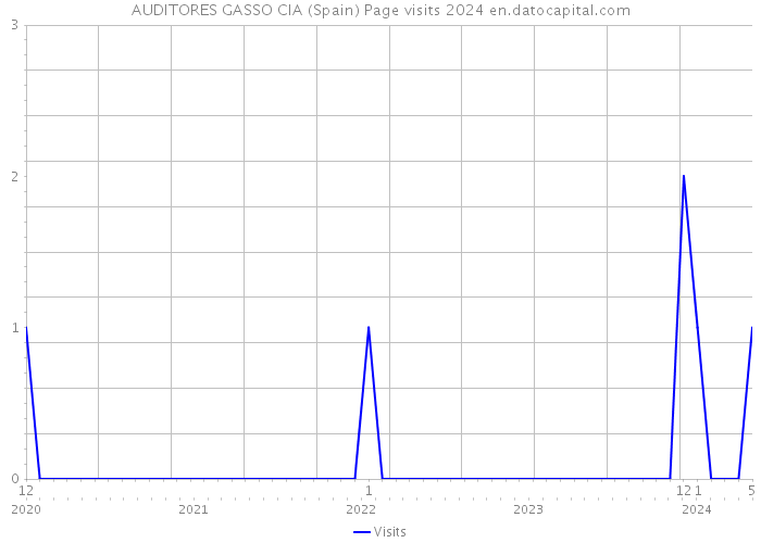 AUDITORES GASSO CIA (Spain) Page visits 2024 