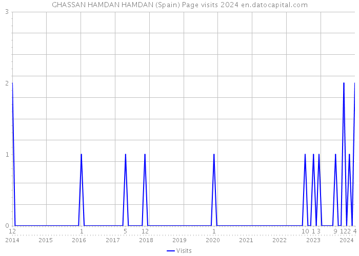 GHASSAN HAMDAN HAMDAN (Spain) Page visits 2024 