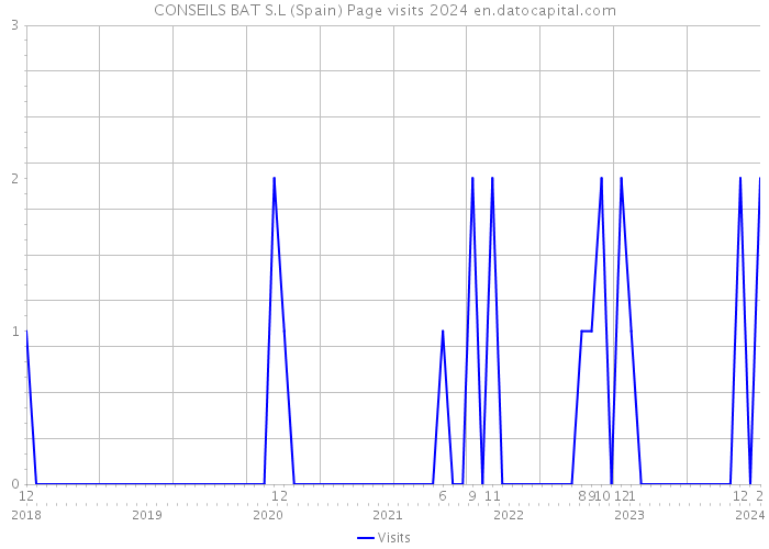 CONSEILS BAT S.L (Spain) Page visits 2024 