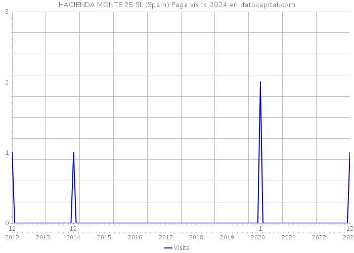 HACIENDA MONTE 25 SL (Spain) Page visits 2024 