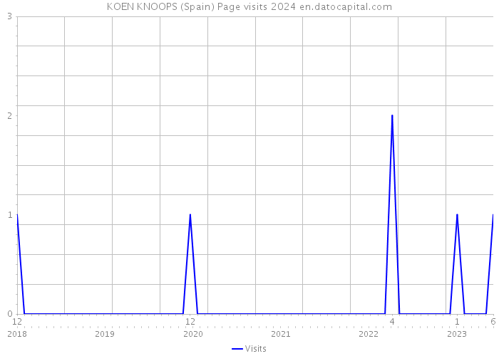 KOEN KNOOPS (Spain) Page visits 2024 