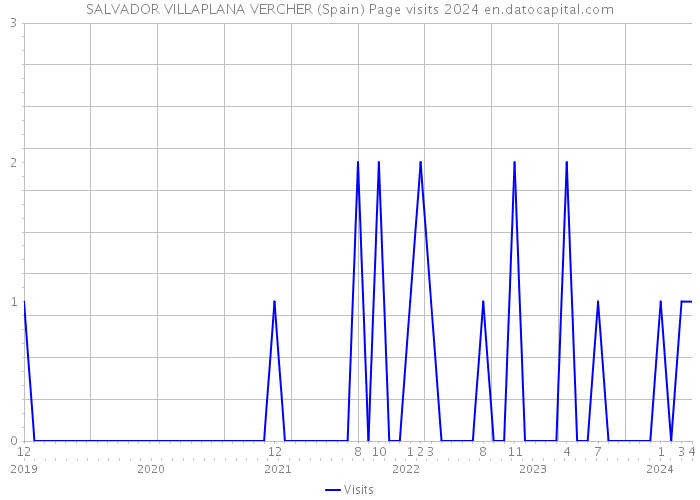 SALVADOR VILLAPLANA VERCHER (Spain) Page visits 2024 