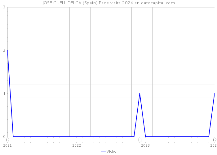 JOSE GUELL DELGA (Spain) Page visits 2024 