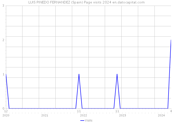 LUIS PINEDO FERNANDEZ (Spain) Page visits 2024 