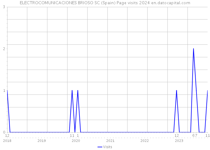 ELECTROCOMUNICACIONES BRIOSO SC (Spain) Page visits 2024 