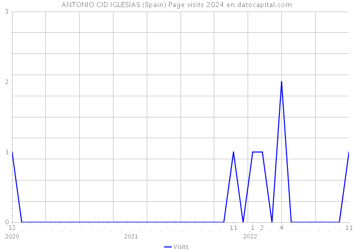 ANTONIO CID IGLESIAS (Spain) Page visits 2024 