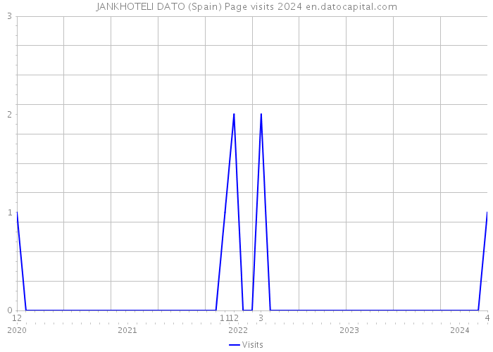 JANKHOTELI DATO (Spain) Page visits 2024 