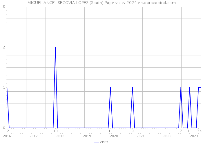 MIGUEL ANGEL SEGOVIA LOPEZ (Spain) Page visits 2024 
