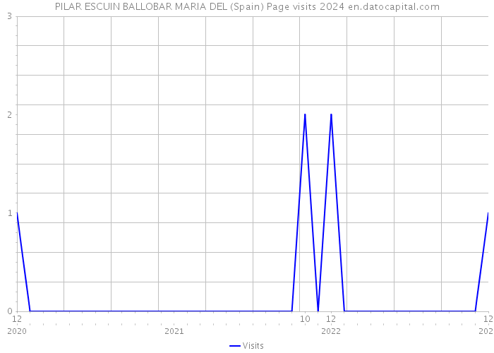 PILAR ESCUIN BALLOBAR MARIA DEL (Spain) Page visits 2024 