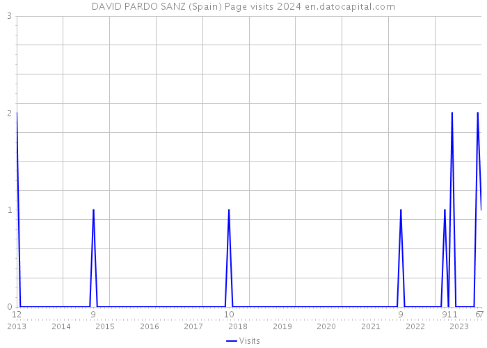 DAVID PARDO SANZ (Spain) Page visits 2024 