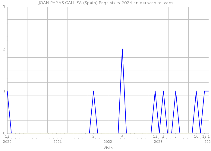 JOAN PAYAS GALLIFA (Spain) Page visits 2024 