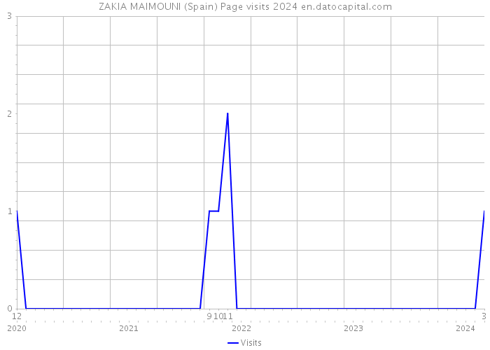 ZAKIA MAIMOUNI (Spain) Page visits 2024 