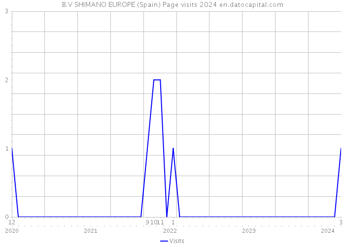 B.V SHIMANO EUROPE (Spain) Page visits 2024 
