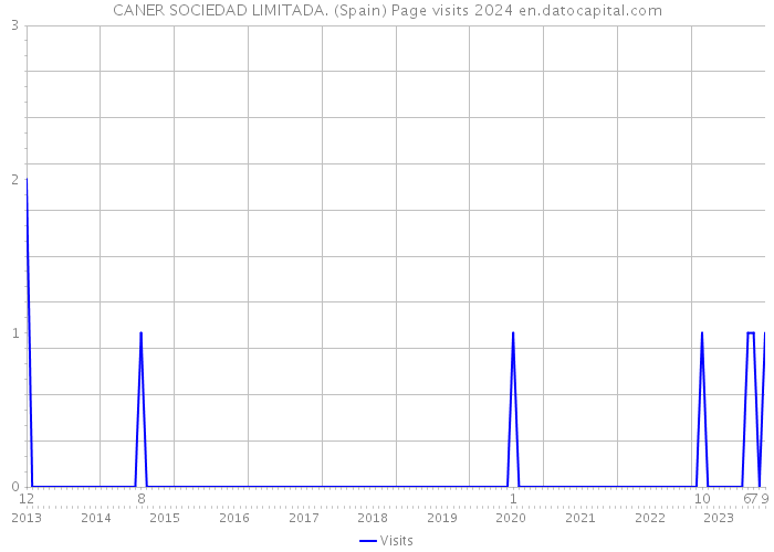 CANER SOCIEDAD LIMITADA. (Spain) Page visits 2024 