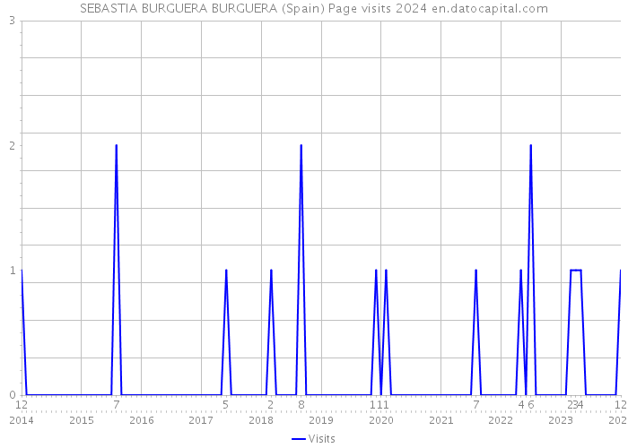 SEBASTIA BURGUERA BURGUERA (Spain) Page visits 2024 