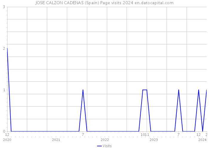 JOSE CALZON CADENAS (Spain) Page visits 2024 