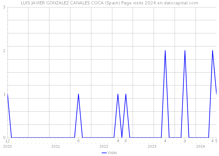 LUIS JAVIER GONZALEZ CANALES COCA (Spain) Page visits 2024 