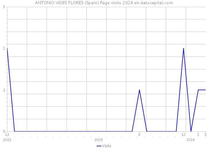 ANTONIO VIDES FLORES (Spain) Page visits 2024 