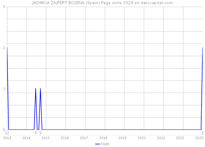 JADWIGA ZAJFERT BOZENA (Spain) Page visits 2024 