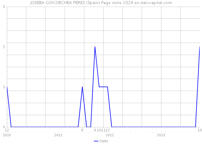 JOSEBA GOICOECHEA PEREZ (Spain) Page visits 2024 
