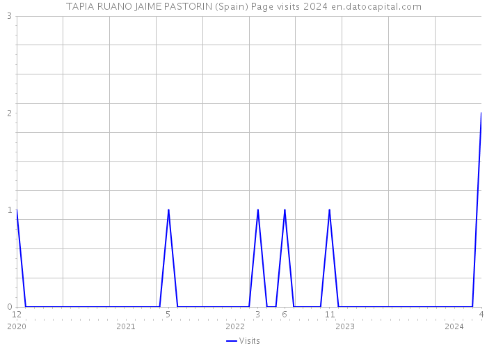 TAPIA RUANO JAIME PASTORIN (Spain) Page visits 2024 