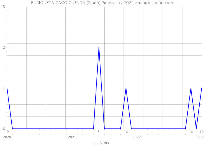 ENRIQUETA GAGO CUENDA (Spain) Page visits 2024 