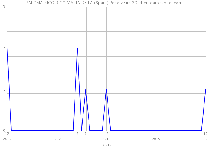 PALOMA RICO RICO MARIA DE LA (Spain) Page visits 2024 