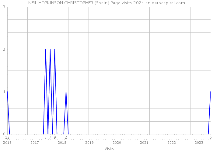NEIL HOPKINSON CHRISTOPHER (Spain) Page visits 2024 