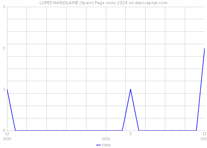LOPES MARJOLAINE (Spain) Page visits 2024 