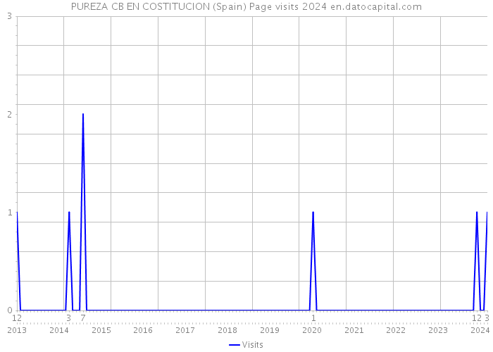 PUREZA CB EN COSTITUCION (Spain) Page visits 2024 