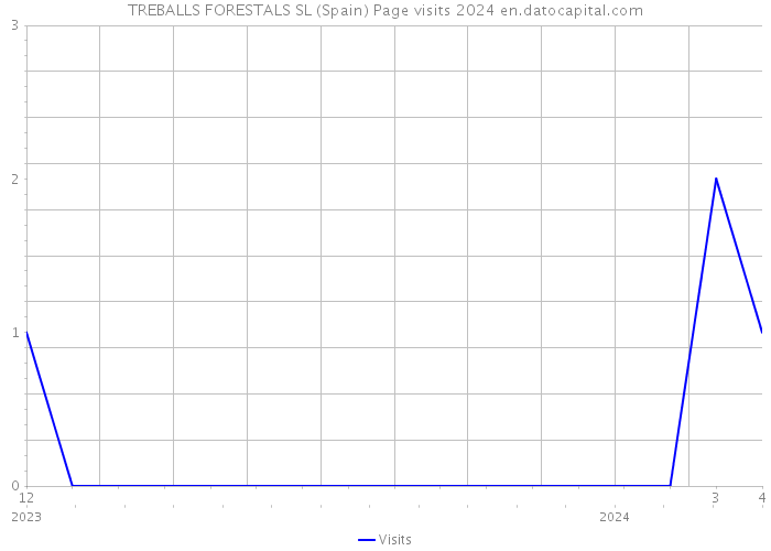 TREBALLS FORESTALS SL (Spain) Page visits 2024 