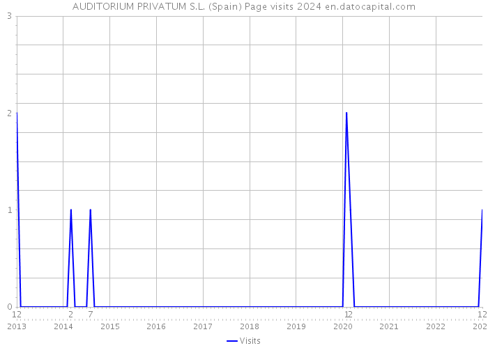 AUDITORIUM PRIVATUM S.L. (Spain) Page visits 2024 