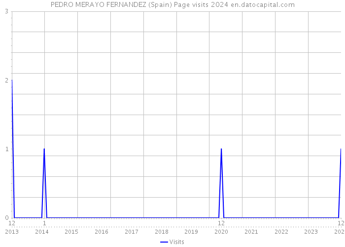 PEDRO MERAYO FERNANDEZ (Spain) Page visits 2024 